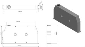 200L headboard water tank dimensions