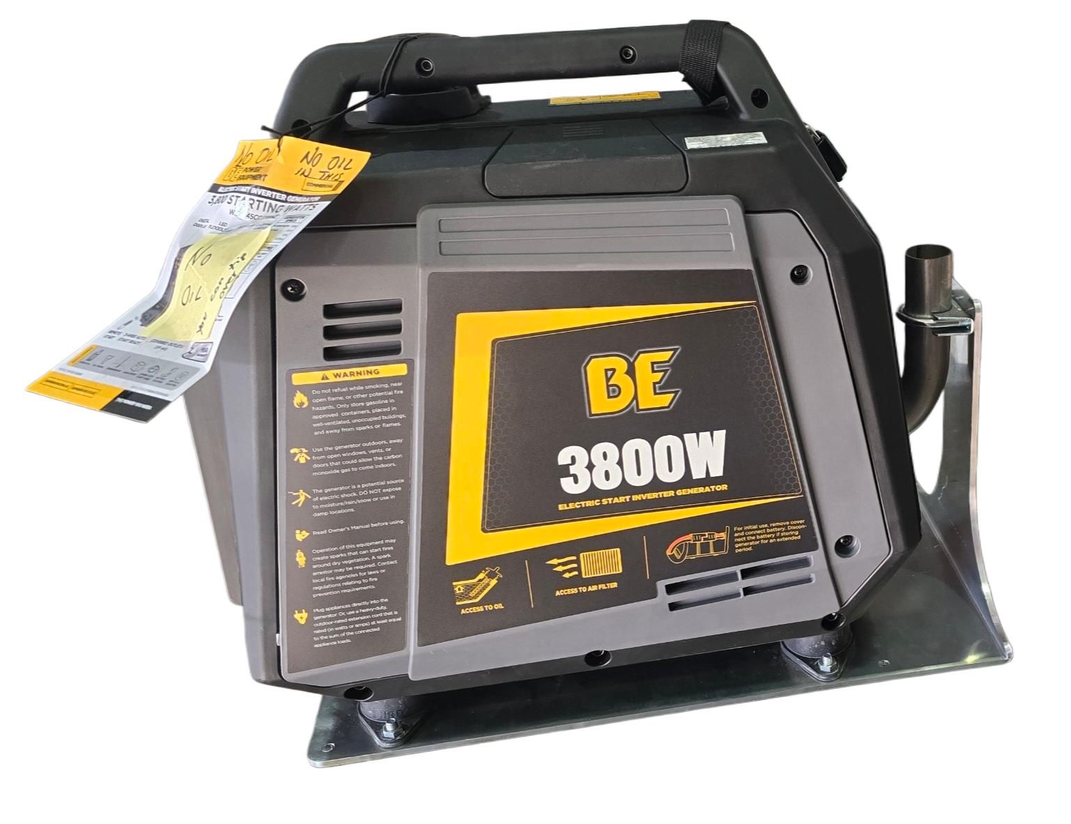 3,800W Inverter Generator with custom mounting kit